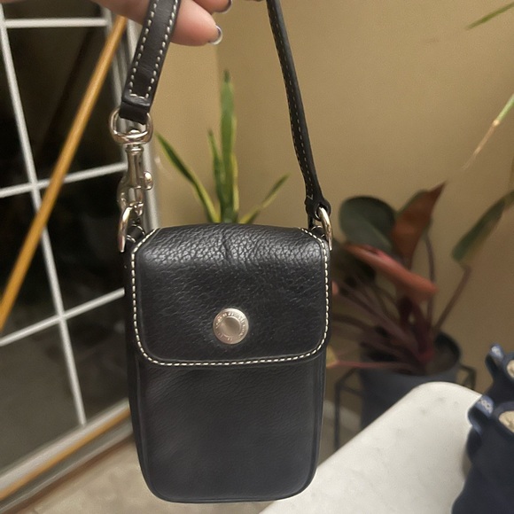 Coach Black Pebbled Leather Phone Case Crossbody - Picture 6 of 9